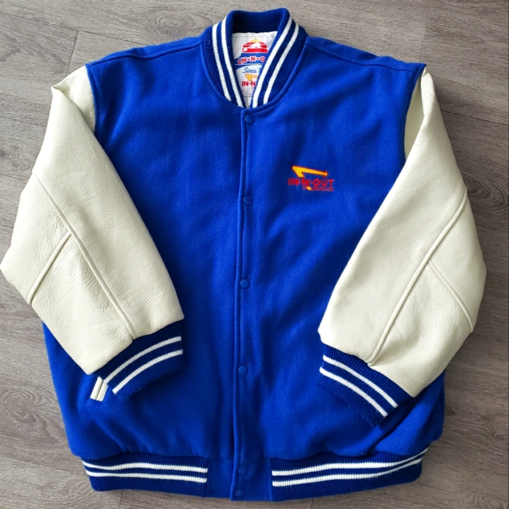 Vintage IN N OUT Varsity Letterman Jacket XXL Limited Edition